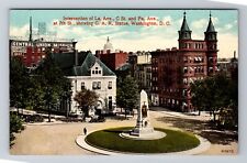 Washington DC-Intersection Of LA Avenue, Antique, Vintage Souvenir Postcard picture