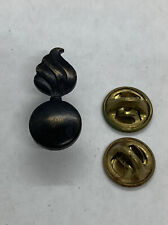 WW2 US Army ORDNANCE Officer's Collar Insignia Pin Dual Clutch picture