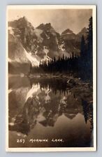 Banff Alberta-Canada, Morraine Lake, Antique, Vintage c1928 Souvenir Postcard picture