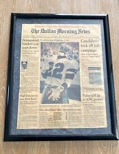 VTG Dallas Morning News Cover Only September 8, 1992 Emmitt Smith Framed picture