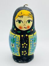 Matryoshka CANDLE Russian Nesting Girl Doll Vintage picture