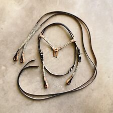 Beautiful Vintage Western Horse Bridle And Reins New Old Stock Craftsman Leather picture