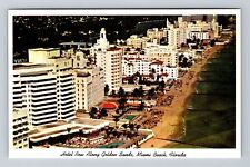 Miami Beach FL-Florida, Fabulous Hotel Row, Antique Souvenir Vintage Postcard picture
