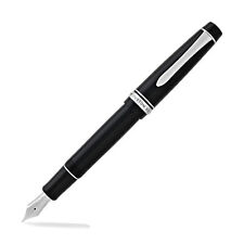 Pilot Custom 912 Fountain Pen in Black/Rhodium - 14K Gold Broad Point - NEW picture
