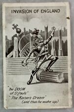 Original WWII Comic Postcard Invasion of England Kaiser Hitler  picture