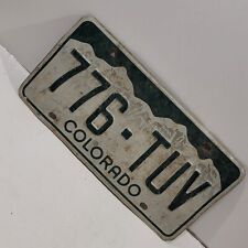 1980 Colorado Mountain Expired License Plate 776-TUV Man cave BAR picture
