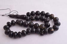 Black coral Islamic Prayer Beads-ُTasbih Worry Beads-20X16mm-192 grams-يسر picture