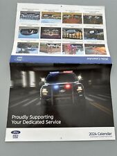 2024 FORD PRO POLICE VEHICLES WALL CALENDAR RARE picture