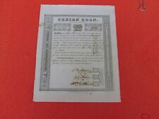 TEXIAN LOAN Certificate DR 1836 Stephen Austin Texas SCARCE picture