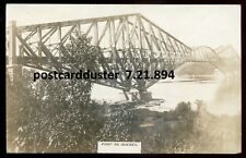 QUEBEC CITY 1910s Bridge. Real Photo Postcard picture