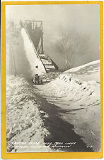 Real Photo Postcard RPPC Toboggan Heafford Junction WI picture