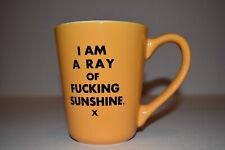 Brand New 'I AM A RAY OF F*CKING SUNSHINE' bright yellow XL MUG - great gift picture