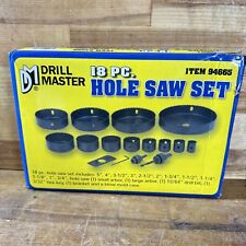 Drill Master 18 Piece Hole Saw Set 3/4”to 5” No. 94665 - New picture
