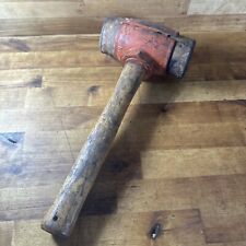 Vintage Nicholson No. 5 Rawhide Leather Mallet Hammer Antique Tool Maul - USA picture