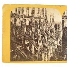 Milan Cathedral Lombardy Italy Stereoview c1870 Basilica Nativity St Mary A2092 picture