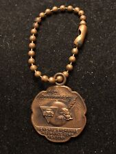 Vintage Solid Bronze General Exchange Ins Co 25th Anniversary (1961) Keychain picture