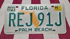 1995 Florida License Plate, Palm Beach picture