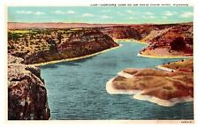 Postcard WY Guernsey Lake on the North Platte River picture