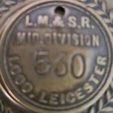 L.M.S.R  Leicestershire British Railway Mid Div 530 Loco Check Token Brass  picture