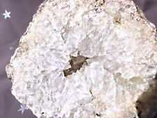 Large Clear Crystal Quartz Geode Pair 8.7 lbs Kentucky Rare Specimen Unique Gift picture