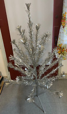 Vintage 4 Ft Peco Aluminum Christmas Tree in Original Box Model 1418 Decor picture