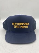 New Hampshire State Police Prison Hat Vintage Cap Blue Snapback Unworn Jail picture