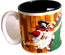 Potpourri Press Coffee Mug Jeanne Beury Basketball Santa Vintage  Tea Cup 1994  picture