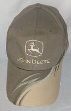 John Deere Cap Hat One Size Fits Most 100% Cotton Brown Tan picture