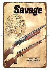 interior design for living 1981 Firearms SAVAGE rifle hunting metal tin sign picture
