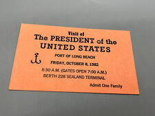 Ronald Reagan presidential ticket 1982 port of Long Island historic cool  picture