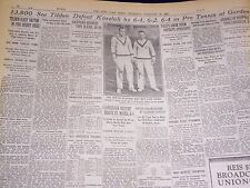 1931 FEBRUARY 19 NEW YORK TIMES - TILDEN DEFEATS KOZELUH AT GARDEN - NT 3955 picture
