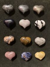 Lot Of 12 Mini Crystal Puffy Hearts  picture
