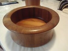 Teak Wooden Bowl; Vintage Digsmed Design Denmark;  Staved Teak  1980s; preowned picture