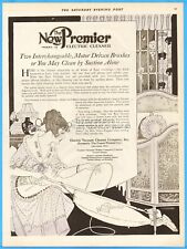 1919 Premier Vacuum Cleaner Model 19 Cleveland Ohio Sweeper Antique Print Ad picture