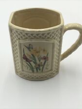Butterfly Garden Trellis Coffee Mug - Vintage Enesco Made in Japan 1978 picture