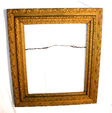 Larger Vintage Gold Tone Ornate Wooden  Picture Frame 26.5 by 30.5 in picture