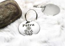 Personalized Floral Name Key chain keychain - Mother's Day Birthday Gift picture