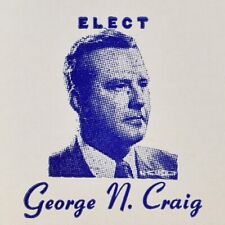 1952 George North Craig Indiana Governor Republican Party Candidate Election picture