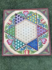 RARE 2008 Jim Shore Heartwood Creek Chinese Checkers Gameboard Marbles picture