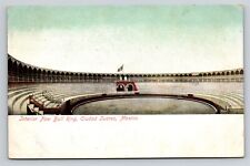 Ciudad Juarez Mexico Interior New Bull Fighting Ring Old Vintage Postcard View picture