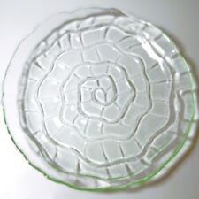 Phoenix Consolidated Green Catalonian Depression Glass 12.5 Cupped Platter Swirl picture