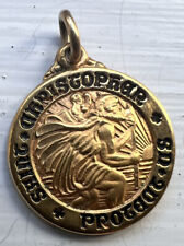 M. De Jean HGE Karat Clad Saint Christopher Protect Us Medal picture
