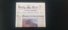 Herald Daily Mail News . 9/11 one week after. Print date 9/17.  Hagerstown MD picture