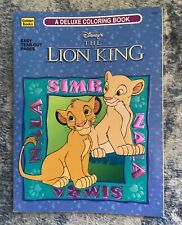 1995 Disney The Lion King Deluxe Coloring Book Vintage Golden Book Unused Simba picture