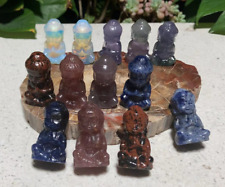 wholesale 13pcs 1.6''  many type stone carved baby buddha picture