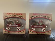 Radio Flyer, Little Red Wagon Ornament, Model 103, Price Includes Both Ornaments picture