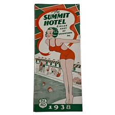 The Summit Hotel Uniontown Pa Vintage 1938 Travel Brochure picture
