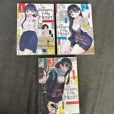 The Dangers In My Heart Manga Lot Vol 1-3 English Books Excellent Condition picture