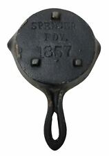 Spencer Foundry 1857 Miniature Cast Iron Skillet Pan Salesman Sample Small Toy picture