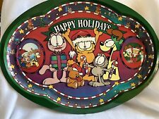 Garfield Happy Holidays Serving Platter Vintage picture